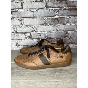 Mephisto Chestnut Brown Leather Steve Urban Sneaker Shoes Men’s Sz 10.5M US/44EU